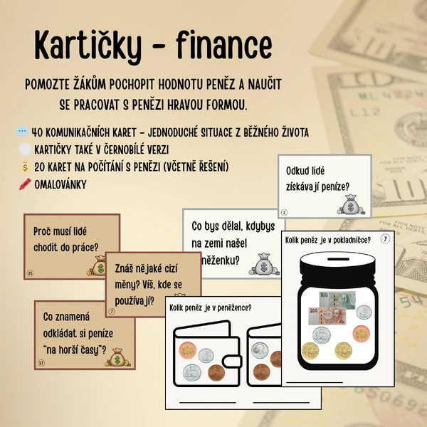 Finance - kartičky