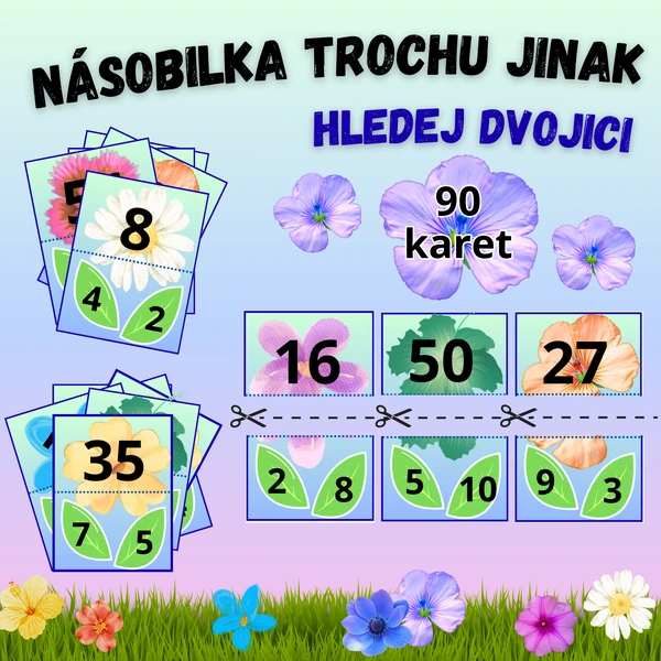 Násobilka, násobení - hledej dvojici