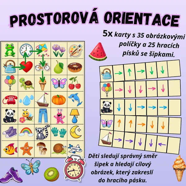 Prostorová orientace a logické myšlení, pohybový chodníček