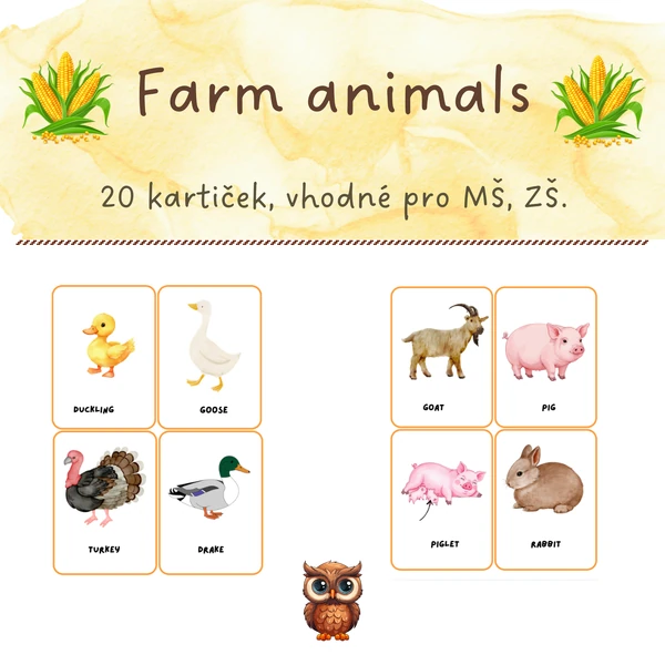 Farm animlas - flashcards 