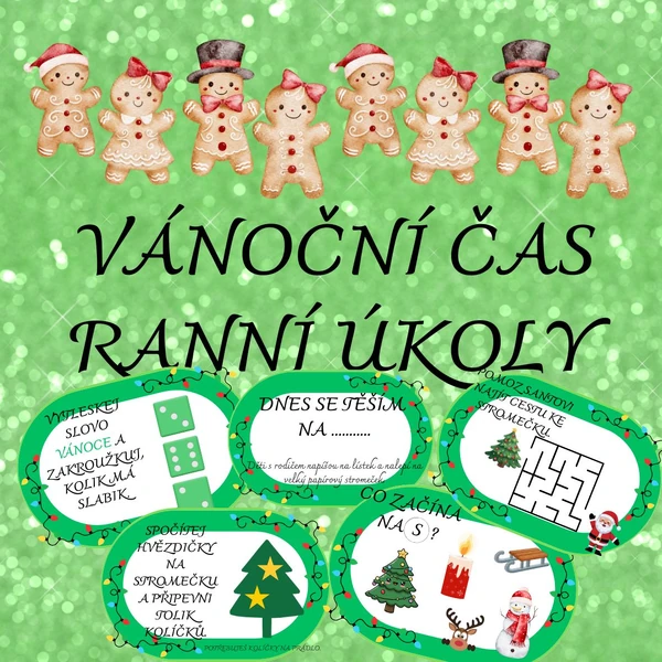 VÁNOČNÍ ČAS - ranní úkol