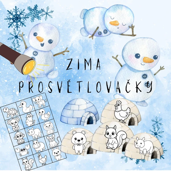 ZIMA - prosvětlovačky