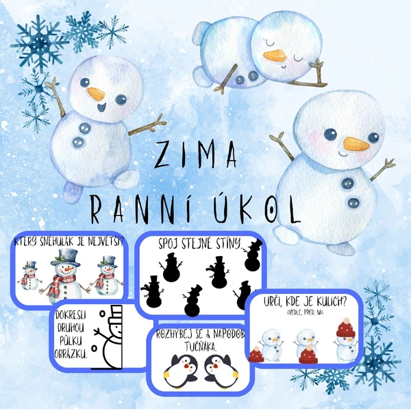 ZIMA - ranní úkol