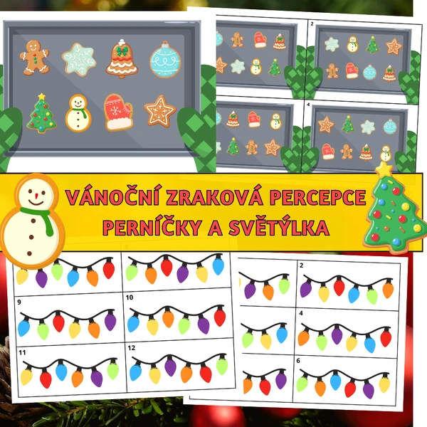 Vánoční zraková percepce: Perníčky a světýlka