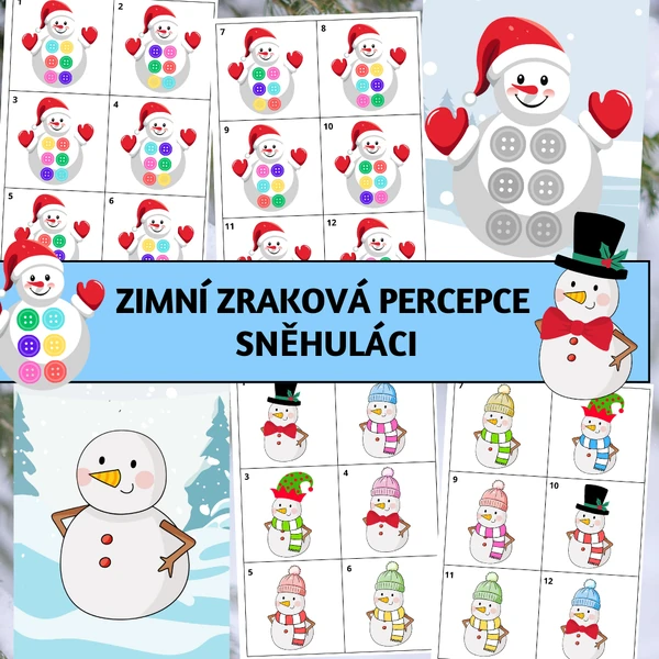 Zimní zraková percepce: Sněhuláci