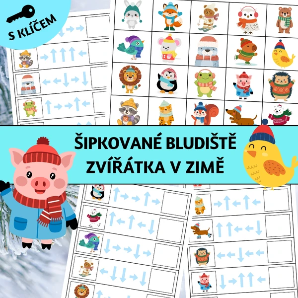 Šipkované bludiště: Zvířátka v zimě