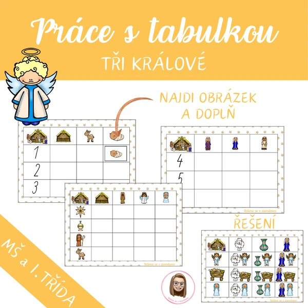 TŘI KRÁLOVÉ - práce s tabulkou