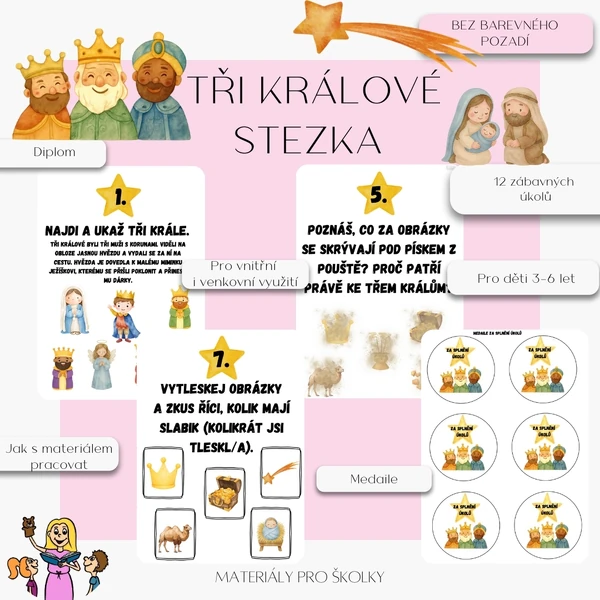 Tři králové - stezka (bez barevného pozadí)