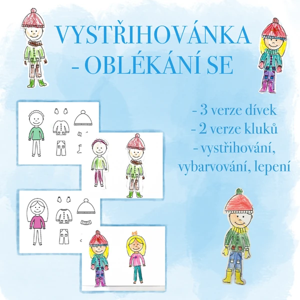 Vystřihovánka - oblékání se