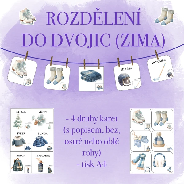 Rozdělení do dvojic - Zima