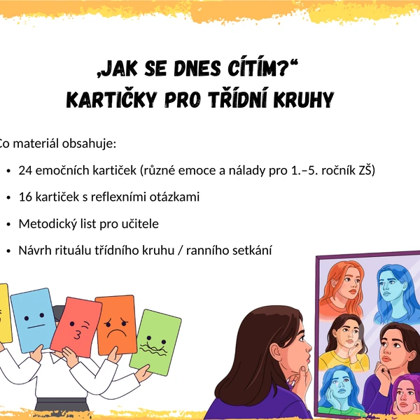 „Jak se dnes cítím?“ kartičky pro třídní kruhy