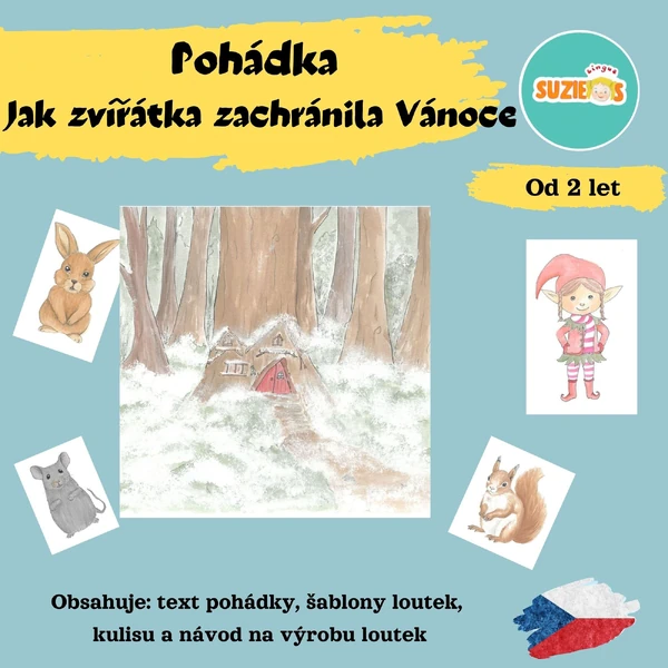 Loutková pohádka - Jak zvířátka zachránila Vánoce