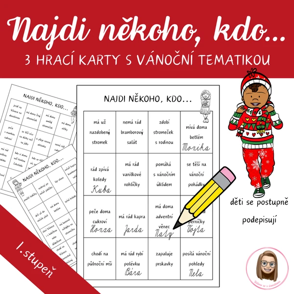 VÁNOCE - Najdi někoho, kdo...
