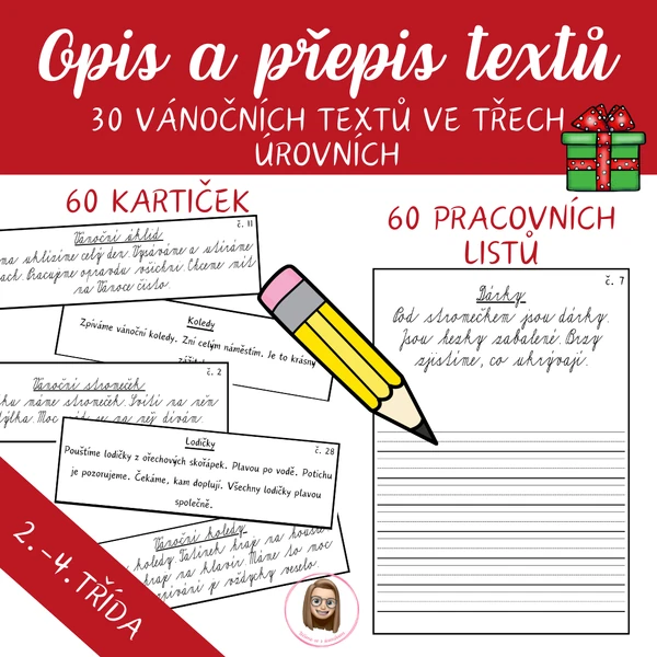VÁNOCE - opis a přepis textů