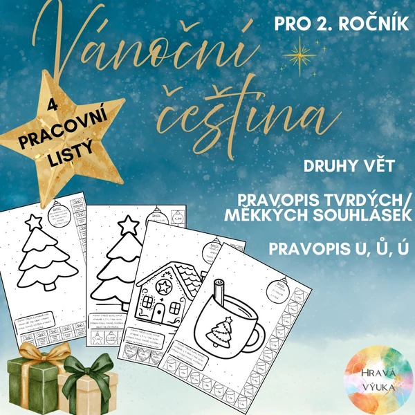 Vánoční čeština pro 2. třídu