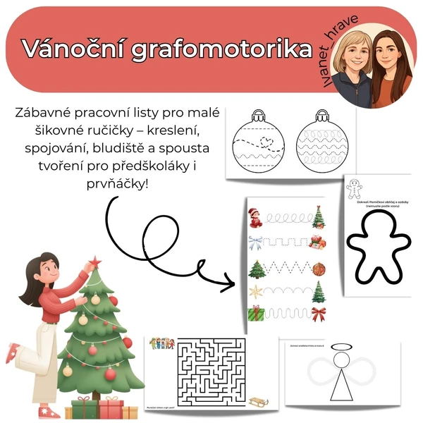 Vánoční grafomotorika