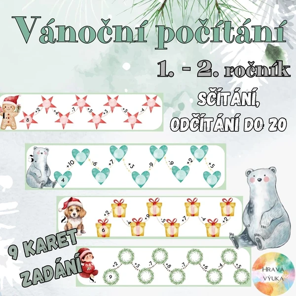 Vánoční počítání do 20