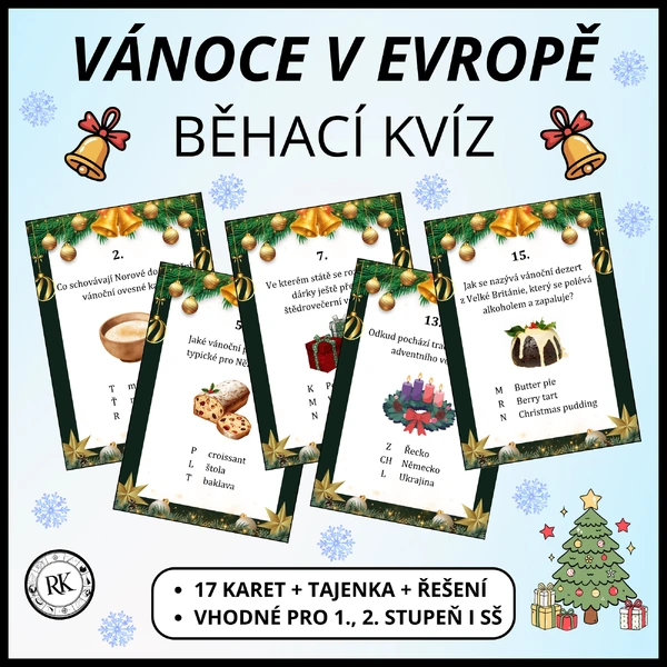 Vánoce v Evropě - Běhací kvíz