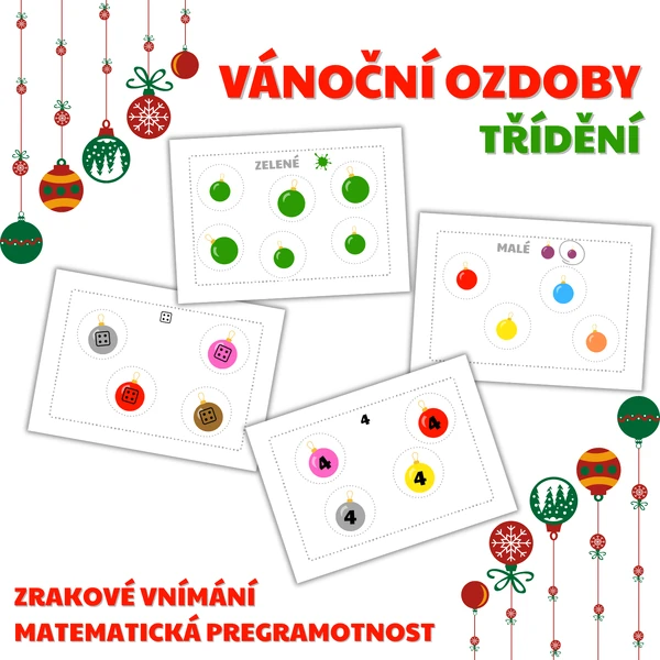 VÁNOČNÍ OZDOBY - třídění