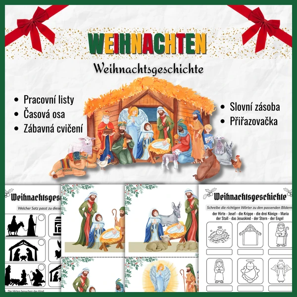 VÁNOCE | Weihnachtsgeschichte - Geburt von Jesus