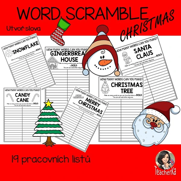 Word scramble - Christmas