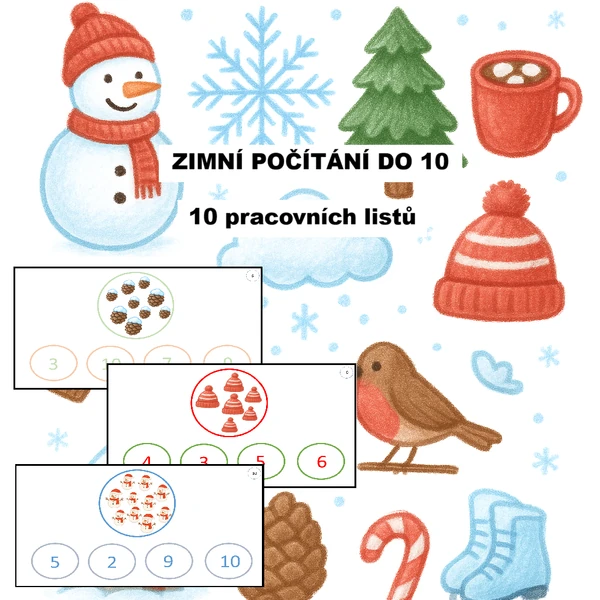 Zimní počítání do 10