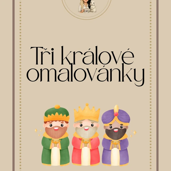 Tři králové omalovánky