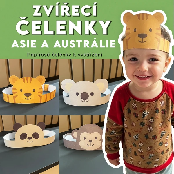 Zvířecí čelenky - Asie a Austrálie
