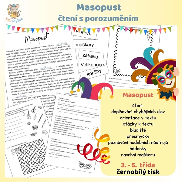 Čtení s porozuměním MASOPUST