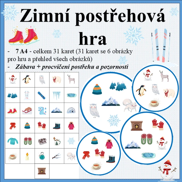 Zimní postřehová hra