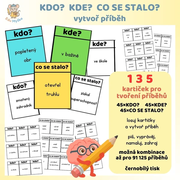 Vytvoř příběh - KDO? KDE? CO SE STALO?