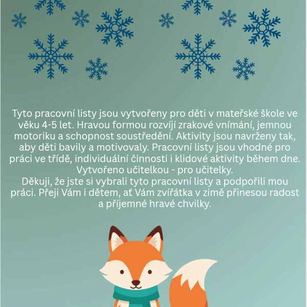 Zvířátka v zimě 