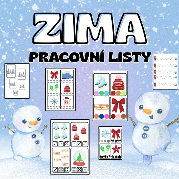 Zima - pracovní listy 