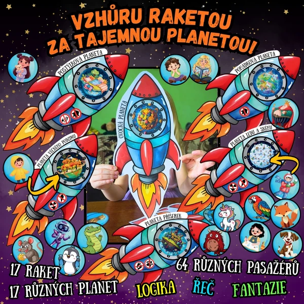 VZHŮRU RAKETOU ZA TAJEMNOU PLANETOU!