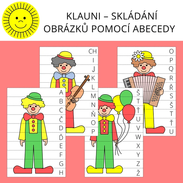 KLAUNI – SKLÁDÁNÍ OBRÁZKŮ POMOCÍ ABECEDY