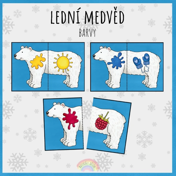 🐻‍❄️Lední medvěd, barvy🐻‍❄️