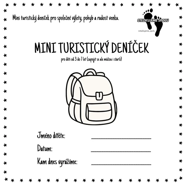 MINI TURISTICKÝ DENÍČEK