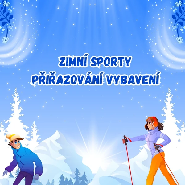 Zimní sporty - přiřazování vybavení