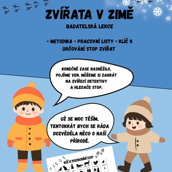Zvířata v zimě badatelská lekce