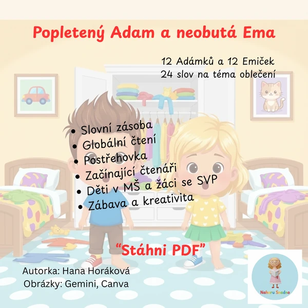 Popletený Adam a neobutá Ema