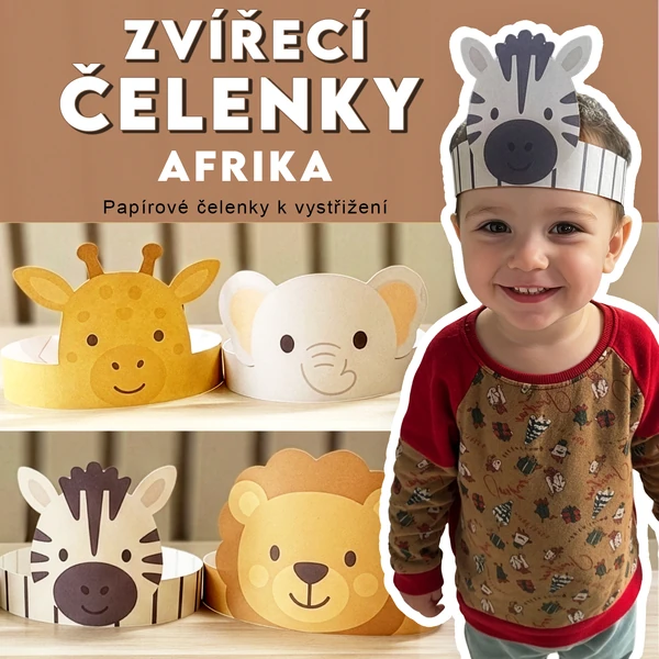 Zvířecí čelenky - Afrika