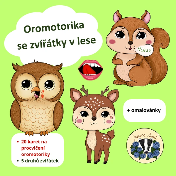 Oromotorika se zvířátky v lese 