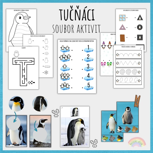 🐧Tučňáci, soubor aktivit🐧
