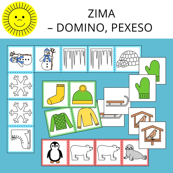 ZIMA - DOMINO, PEXESO