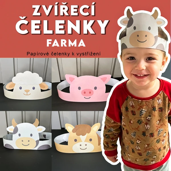 Zvířecí čelenky - Farma