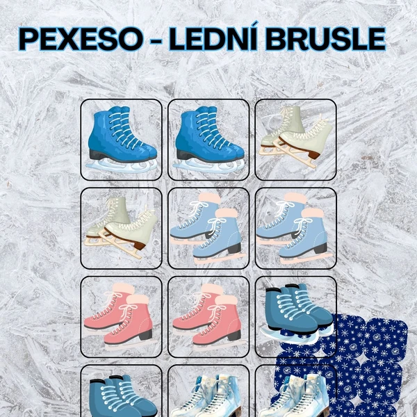 ⛸️Lední brusle - Pexeso 🧠🎴
