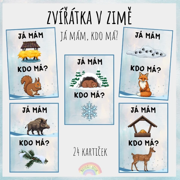 ❄️Já mám, kdo má? Zvířátka v zimě❄️