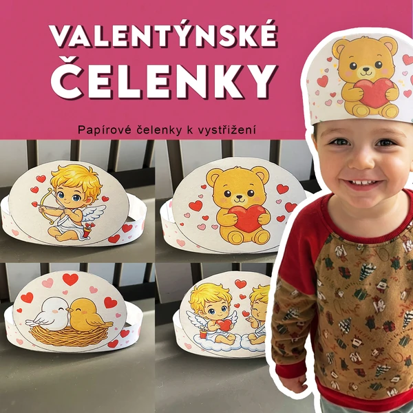 Valentýnské čelenky