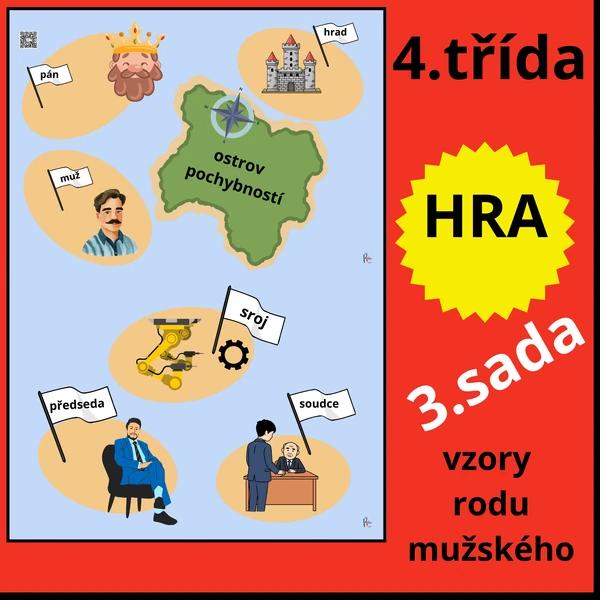 KONCOVKY PODSTATNÝCH JMEN - VZORY RODU MUŽSKÉHO - HRA