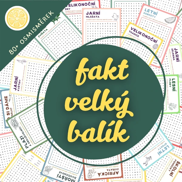 VÝHODNÝ BALÍČEK - rostoucí sbírka osmisměrek